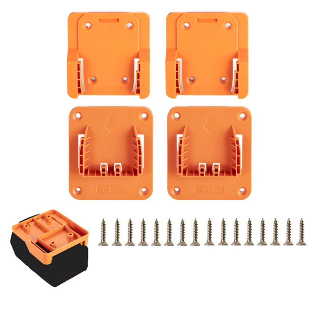 Power Tools Aeg - Yellow Plastic Battery And Tool Hanger