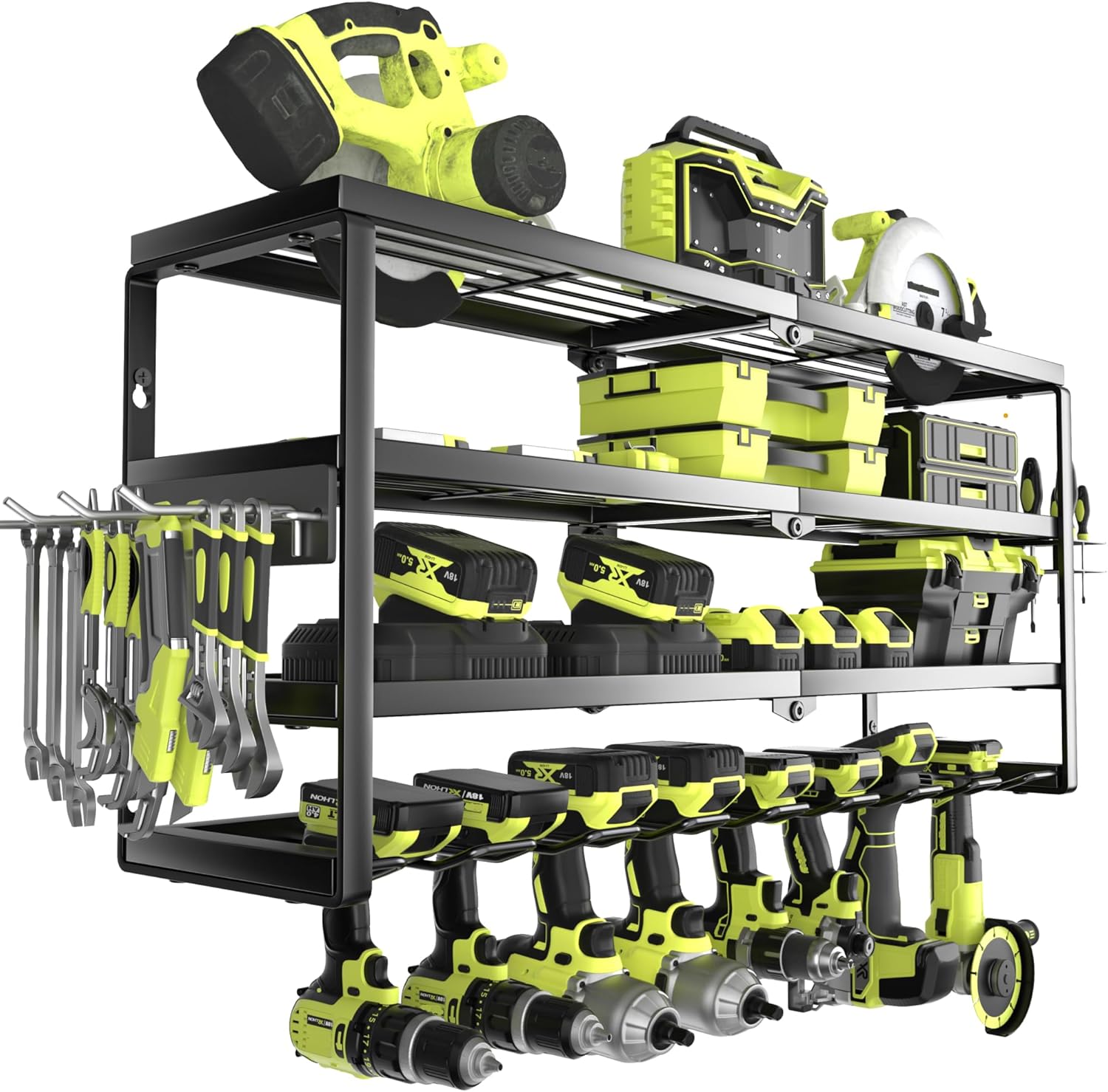 4 Layer Wall Mount Power Tool  - Power Tools Organizer review and price