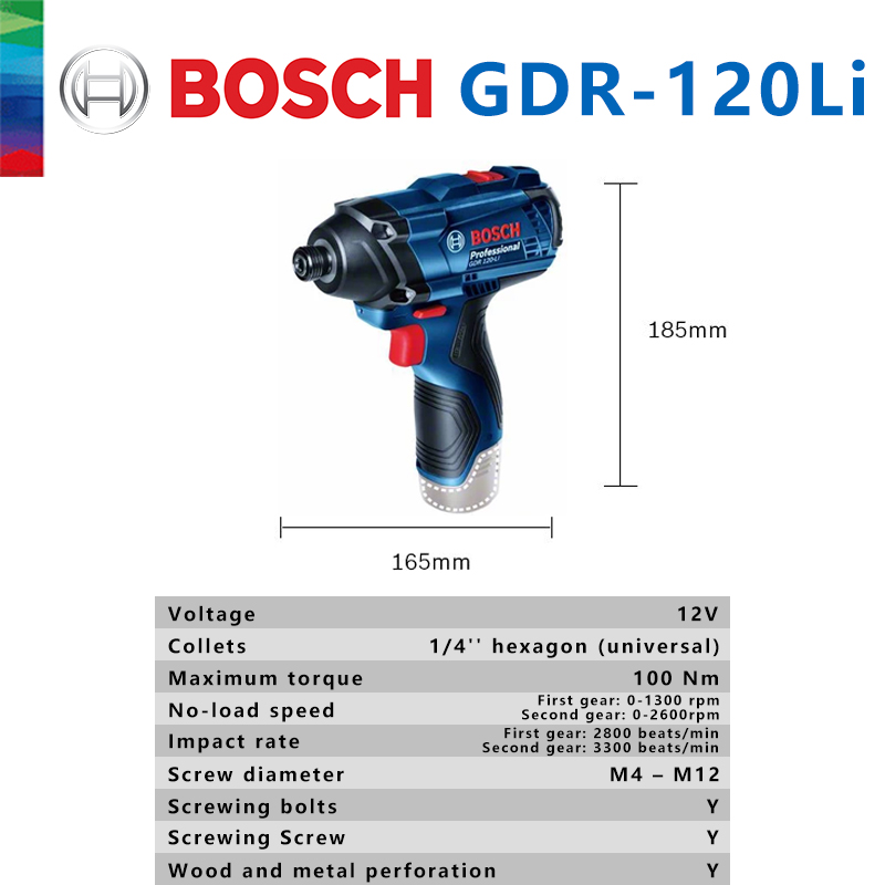Bosch Original GDR 120-LI Rech - Power Tools Cordless review and price