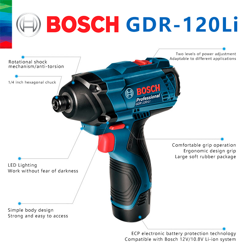 Bosch Original GDR 120-LI Rech - Power Tools Cordless review and price