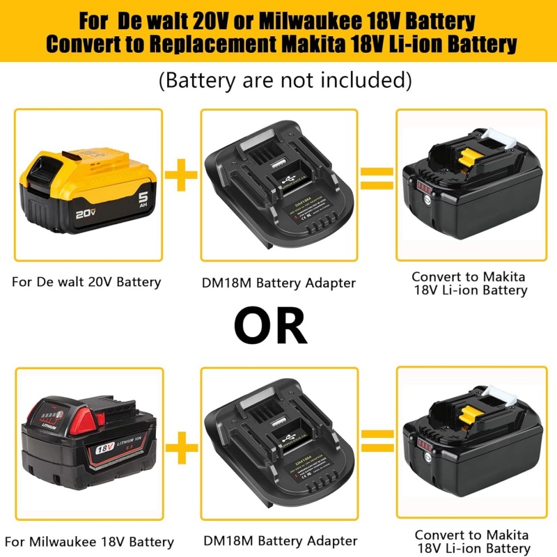 DM18M Lithium Battery Adapter  - Power Tools Battery Adapter review and price