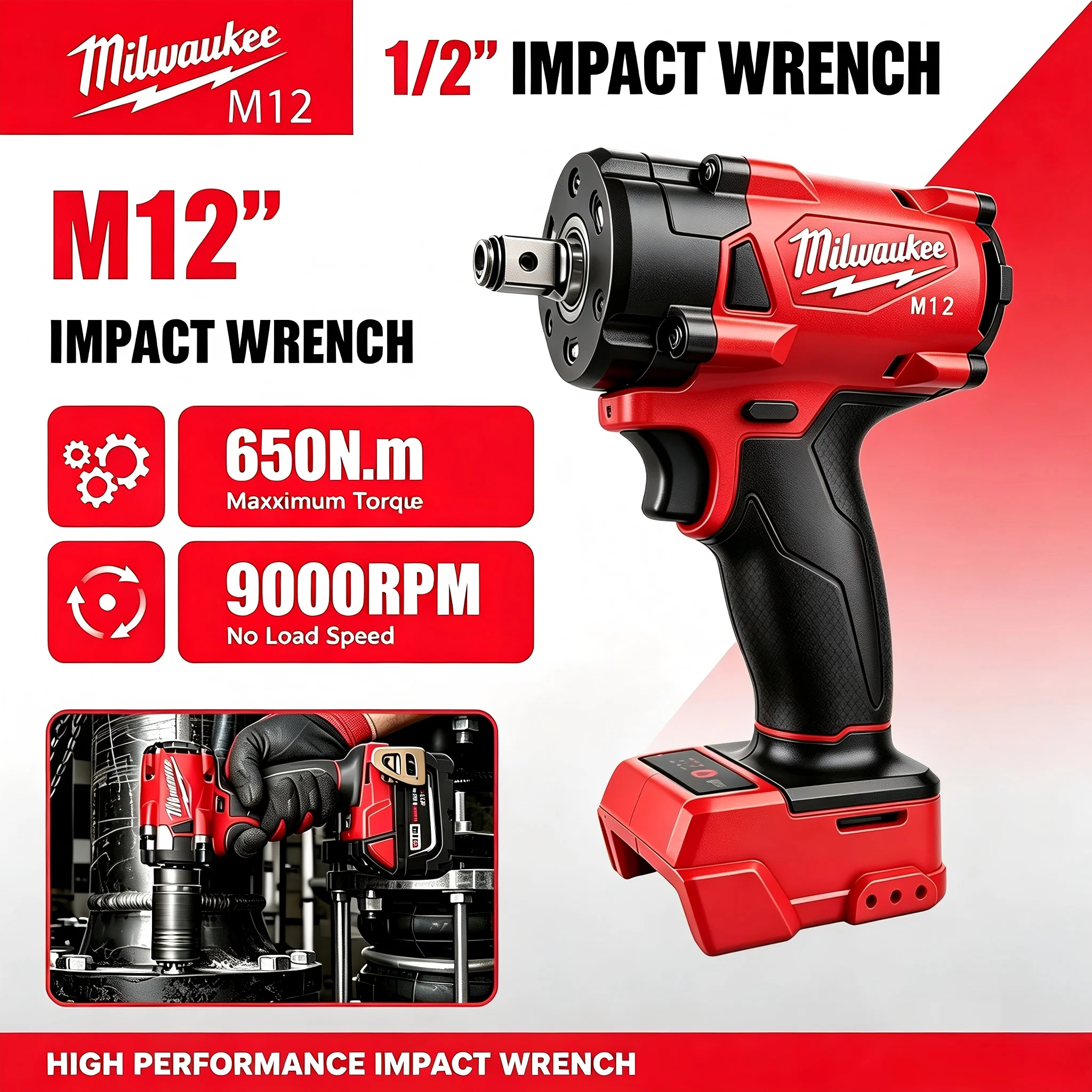 Milwaukee M12 1/2' M18 FUEL Br - Milwaukee Drill M18 Fuel review and price