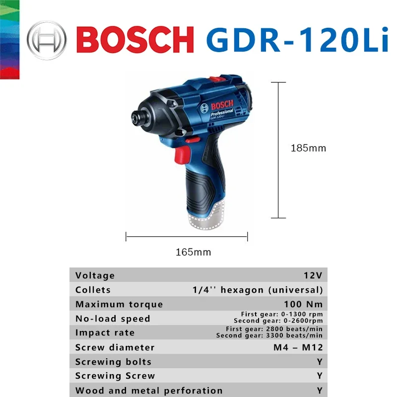 Bosch Original GDR 120-LI Rech - Power Tools Cordless review and price