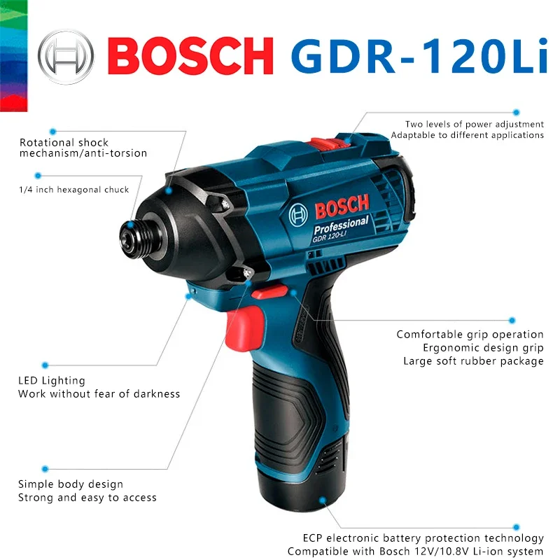 Bosch Original GDR 120-LI Rech - Power Tools Cordless review and price
